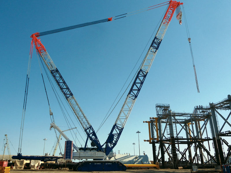 Bebrejde Sporvogn Anvendelig 1600 tons Crawler Crane