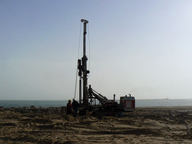 Sea and ground surveys at parts of the Caspian and Aladja Land.