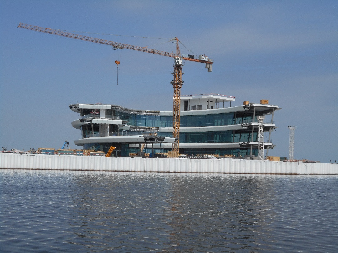 Construction of the Reinforced Concrete Package of offshore Leisure Facility in Boulevard Area.